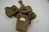 Web Belt w/Canteen and 2 Magazine Pouches