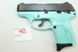 Ruger EC9S 9mm Cal. Semi-Auto Pistol w/7 Rd. Magazine; Turquoise Finish; SN 461-11959