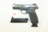 Ruger SR9 9mm Cal. Semi-Auto Pistol w/2-17 Rd. Magazines, 3 Dot Sights, SS Slide, Tactical Rail , an