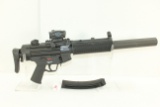 Hecker & Koch MP5 22 .22LR Cal. Semi-Auto Magazine-Fed Rifle w/Retractable Stock, Sig Sauer Romeo 5