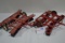 Pair of Ertl Tru-Scale Red Disks