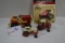 Group of Vintage Tractors including International Blackstrip, Case Garden Mower, Tonka, and NIB Ertl