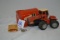 Vintage Ertl Allis-Chalmers 8850 Oscillating Tractor and Allis-Chalmers Mailbox w/Decals and Lock