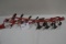 Pair of Ertl Tru-Scale Red 4-Bottom Plows