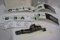 Assortment of Decals including Town & Country, Caution, Oliver, Shift Pattern, Start, and Oliver 105