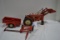 Vintage Tru-Scale Tractor w/Loader, Wagon, and Mower
