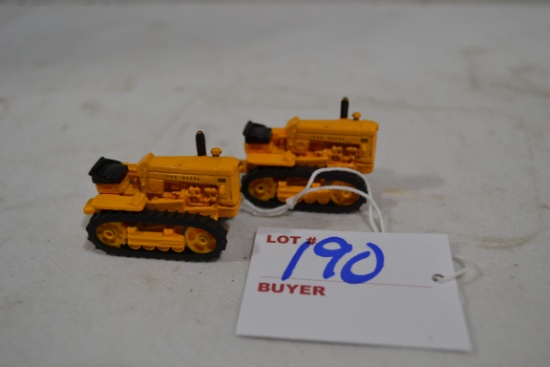 Pair of Ertl Mini John Deere 430 Tractors