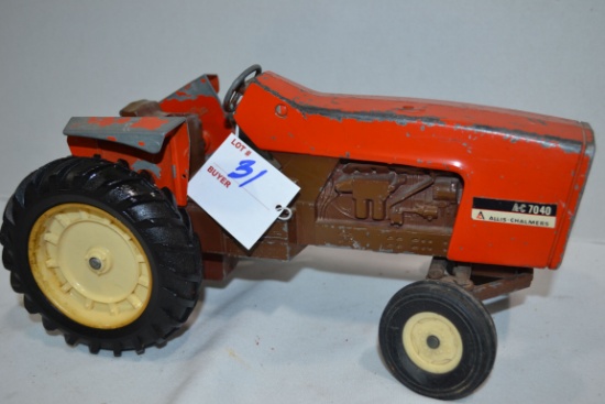 Vintage Ertl Allis-Chalmers 7040 Tractor; Missing Stack