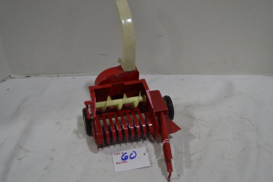 Vintage Unmarked Red Silage Chopper