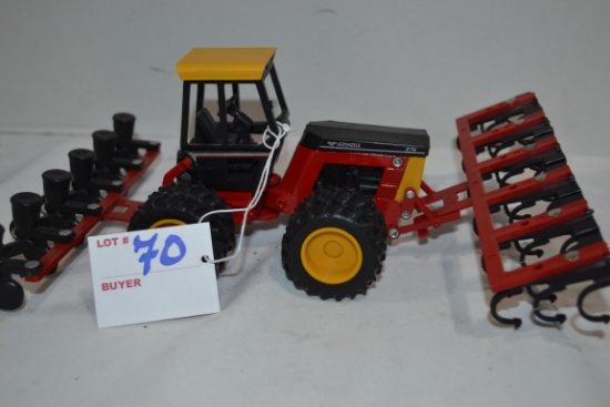 Versatile 276 Tractor w/Cultivator and 6-Row Articulating Planter
