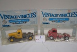Pair of Ertl Vehicles including 1947 International K-12 Semi-Cab and 1950 Chevy Semi-Cab; NIB