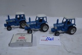 Group of Ford Tractors w/Dealership Tape Measure including 3-9700s; 1/32 Scale