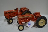 Pair of Vintage Ertl Allis-Chalmers Tractors including One 200 w/Missing Steering Wheel