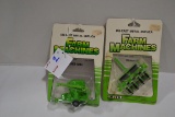 Pair of Ertl Farm Machines including Mixer Mill and Planter; 1/64 Scale Die-Cast Metal; NIB