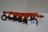 Ertl 5-Bottom Orange Plow