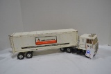 Vintage Ertl Metal Allis-Chalmers Cabover Truck and Trailer