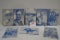 Group of 8 1950s Gene Autry Exhibit Blue Tint Trading Cards; 3