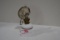 Vintage Milk Glass Wall Mount Chamber Oil Lamp