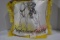 Vintage Hopalong Cassidy Stenciled Satin Pillow