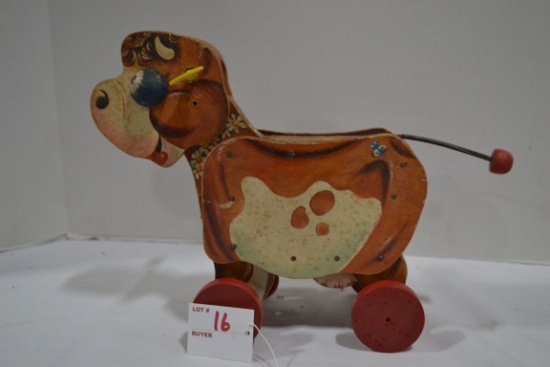 Vintage Fisher-Price Molly Moo Moo Cow Pull Toy