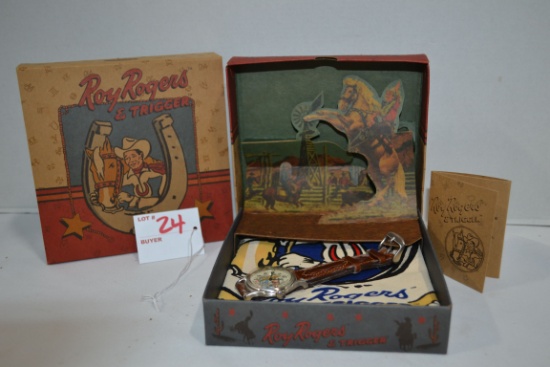 1993 Roy Rogers Enterprises Watch and Kerchief in Collector's Box; NIB