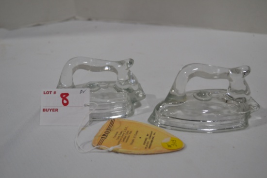 Pair of Vintage Iron Candy Holders