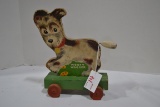 Vintage Fisher-Price Woofy Wagon Pull Toy