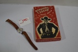 Vintage Hopalong Cassidy Wristwatch w/Leather Band and Original Box