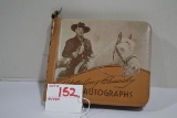 Vintage Hopalong Cassidy Zippered Autograph Book; Has been used.