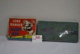 1950s Lone Ranger Sealed Pencil Box and Milton Bradley Metal Paint Box