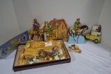 Group of Vintage Roy Rogers and Dale Evans Paper and Cardboard Dolls and Houses