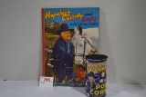 Vintage Hopalong Cassidy Pop-Up Book and Popcorn Tin