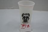 Vintage Hopalong Cassidy Hazel Atlas Milk Glass Snack Tumbler; Rare Item