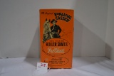 Vintage Hopalong Cassidy Roller Skates w/Attached Spurs and Jeweled Leather Ankle Straps in Original