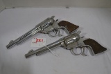 Pair of Vintage Roy Rogers Child's Cap Pistols; One is Broken
