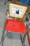 Vintage Hopalong Cassidy Child's Rocking Chair; Chrome w/Vinyl Seat