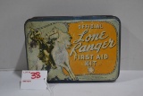 Vintage Lone Ranger First Aid Kit Tin