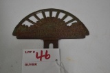Vintage Farmers Insurance Metal License Plate Topper