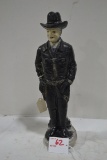 Hopalong Cassidy Original Painted Chalk Carnival Prize Figure; 14