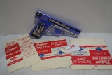 Hopalong Cassidy Gun-Shaped Pencil Case w/3 Hopalong Cassidy Milk Cartons
