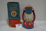 Vintage Roy Rogers Battery-Operated Ranch Lantern #90  by Ohio Art Co. w/Original Box; Missing Botto