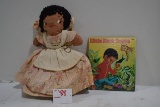 Vintage Cloth Reversible Doll of Eva and Topsy with Little Black Sambo Storybook
