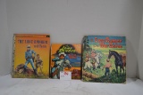 Group of 3 Lone Ranger Books including Little Golden Books, Whitman, and Cozy Corner