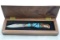 David Yellowhorse Handcrafted Wildlife Bear Single-Blade Folding Knife; NIB