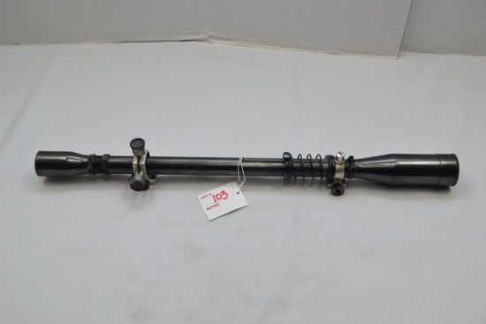 Unertl 12x Fixed Power Scope w/Rings and Original Scope Caps; SN 32936