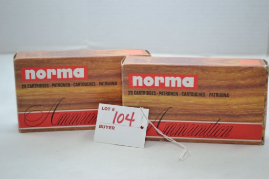 Norma .224 Weatherby Mag. 53 gr. including 37 Rds. And 3 Pieces Brass