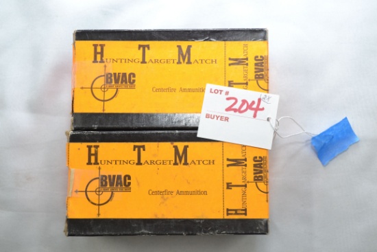 2 Boxes - HSM .204 Ruger 32 gr. V-Max Plus Partial Box; 50 Rds./Box; 2xBID