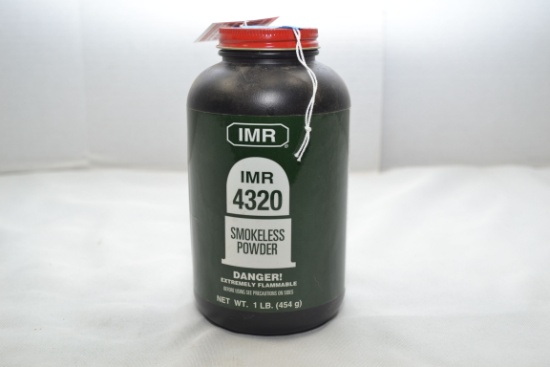 IMR 4320 Smokeless Powder; 1 lb. Canister