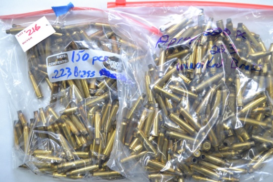 1 Lot of Approx. 350 Pieces .223 Brass