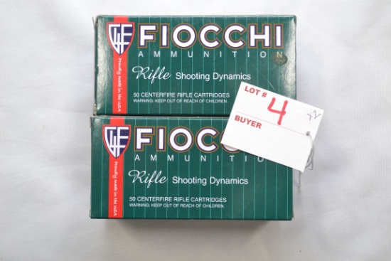 2 Boxes - Fiocchi .223 Rem. 55 gr. FMJ; 50 Rds./Box; 2xBID